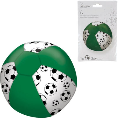 Amscan ballonhoes met 3 ballonnen voetbal groen 23 cm | 20 stuks