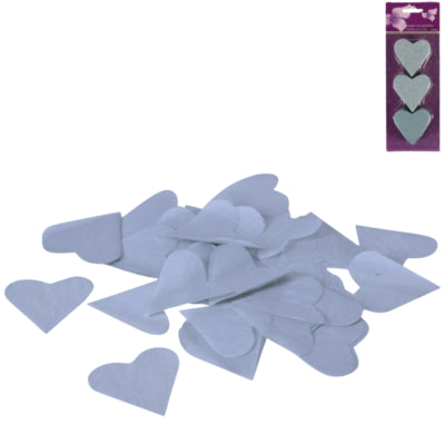 Confetti hart blauw 100 g | 24 stuks