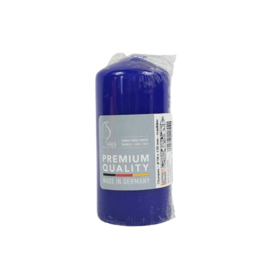 Gala stompkaars blauw 5,8 x 12,5 cm | 24 stuks
