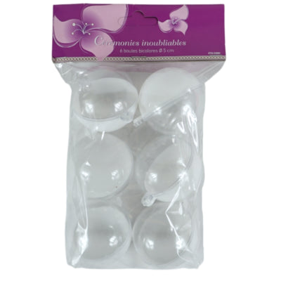Hangerbal wit 5 cm set van 6 | 32 stuks