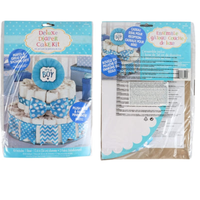 Amscan diy pakket luiertaart its a boy set van 4 | 24 stuks