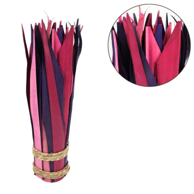 Bundel gedroogd blad roze paars 35 cm | 48 stuks