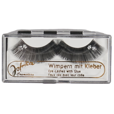 Jofrika cosmetics kunstwimpers zwart zilver 7 cm b-keus ve500 | 50 stuks