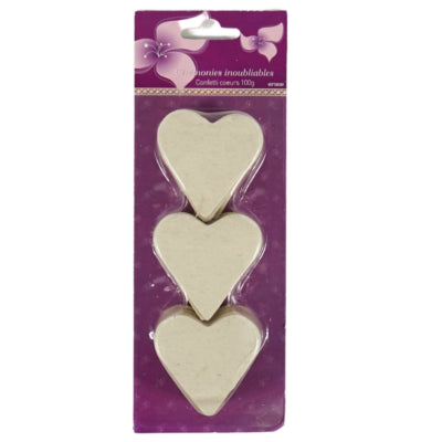 Confetti hart ivoor 100 g | 24 stuks