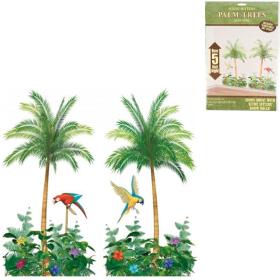 Amscan wanddecoratie poster tropical 165 cm set van 2 | 18 stuks