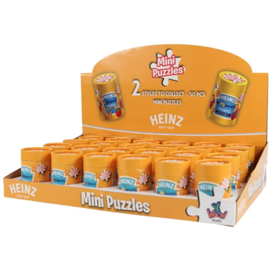 Heinz puzzel 22 cm 50 stukjes 2 assorti | 24 stuks