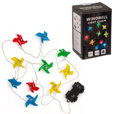 Slinger waaier met led verlichting op batterij ip44 160 cm | 12 stuks