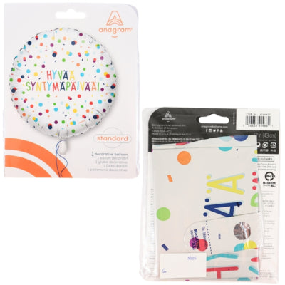 Amscan folie ballon confetti 43 cm | 100 stuks