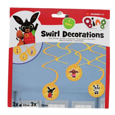 Amscan spiraal hanger bing 60 cm set van 6 | 24 stuks
