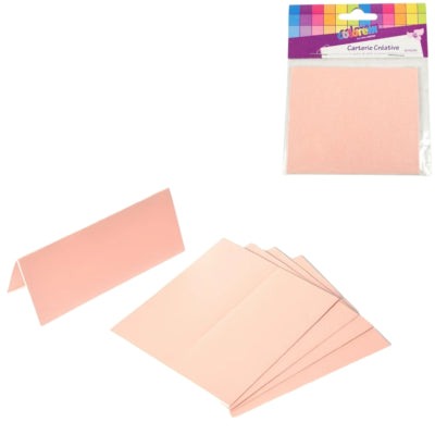 Tafelkaartjes roze 10 cm 5 stuks | 24 stuks