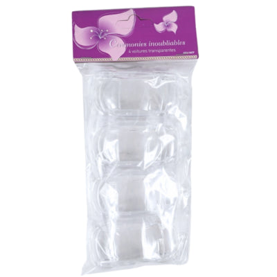 Hanger auto transparant 8 cm 4 stuks | 48 stuks