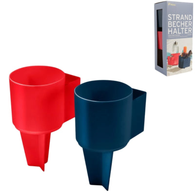 Tchibo (r) strand bekerhouder 18 cm set van 2 ve24 | 24 stuks