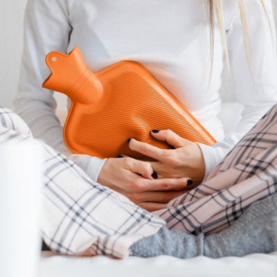Relaxdays warmwater kruik oranje 2 l | 6 stuks