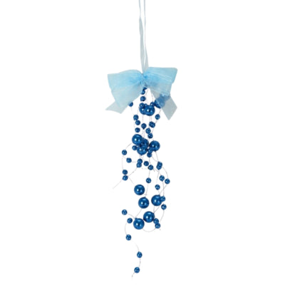 Decoratiestrik blauw 23 cm | 48 stuks