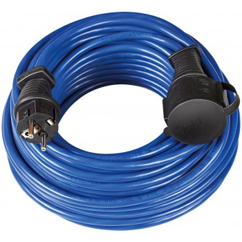 Brennenstuhl verlengkabel ip44, geaard (blauw, 25 meter)