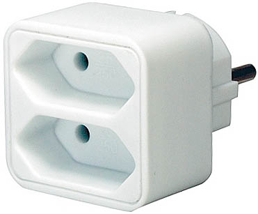 Brennenstuhl bn-1508030 stopcontactsplitter 2 x euro wit
