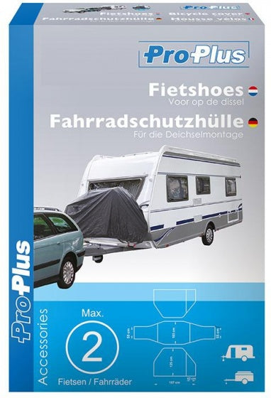 ProPlus fietsbeschermhoes - donkergrijs, waterafstotend, 162x53x100 cm