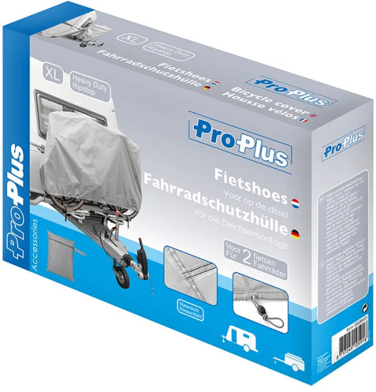 ProPlus XL Fietshoes - 210D Oxford Ripstop - Lichtgrijs - 2 fietsen - E-bikes