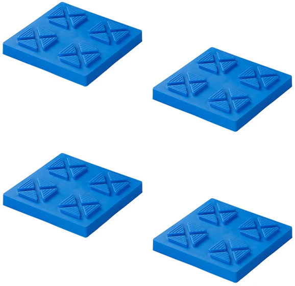 onderplaten stapelbaar max. 1250 kg blauw 4 stuks