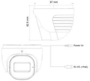 Provision ip camera dome 4mpix 12v ir-led 2.8mm - 7900276