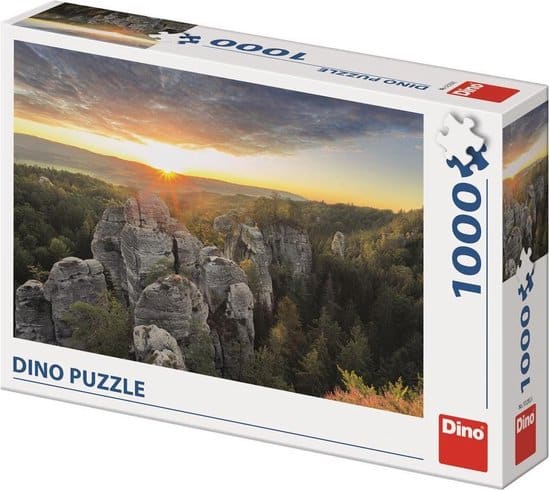 Dinotoys dino puzzel - panorama van de rocky mountains - 1000 stukjes