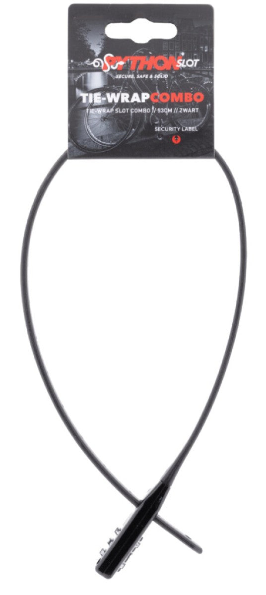 Pythonslot tie-wrap slot combo 53cm, zwart