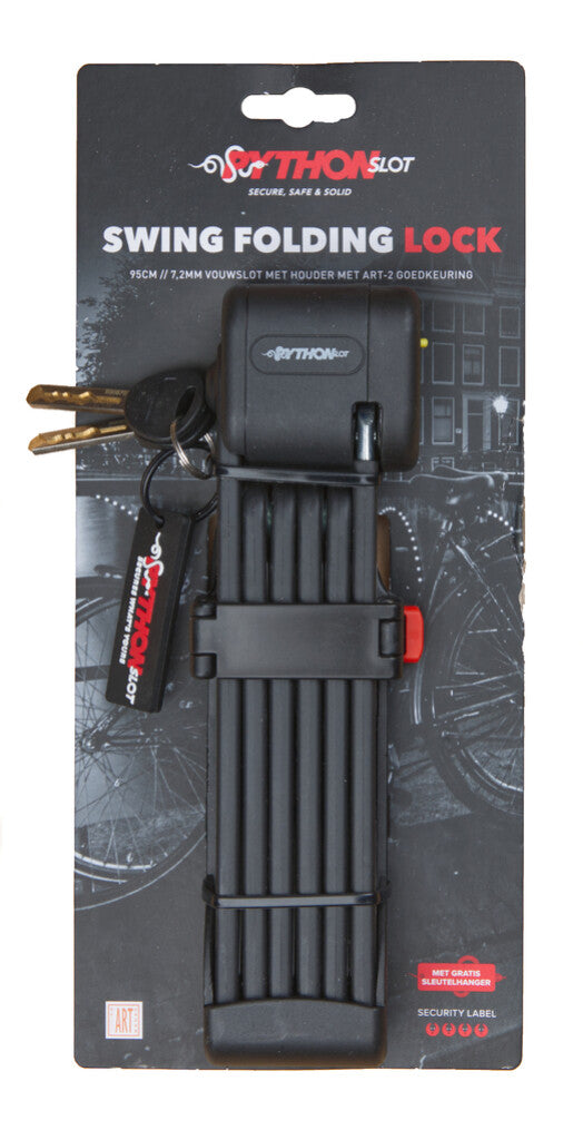 Python slot vouwslot 6x224cm, art-2, m beugel