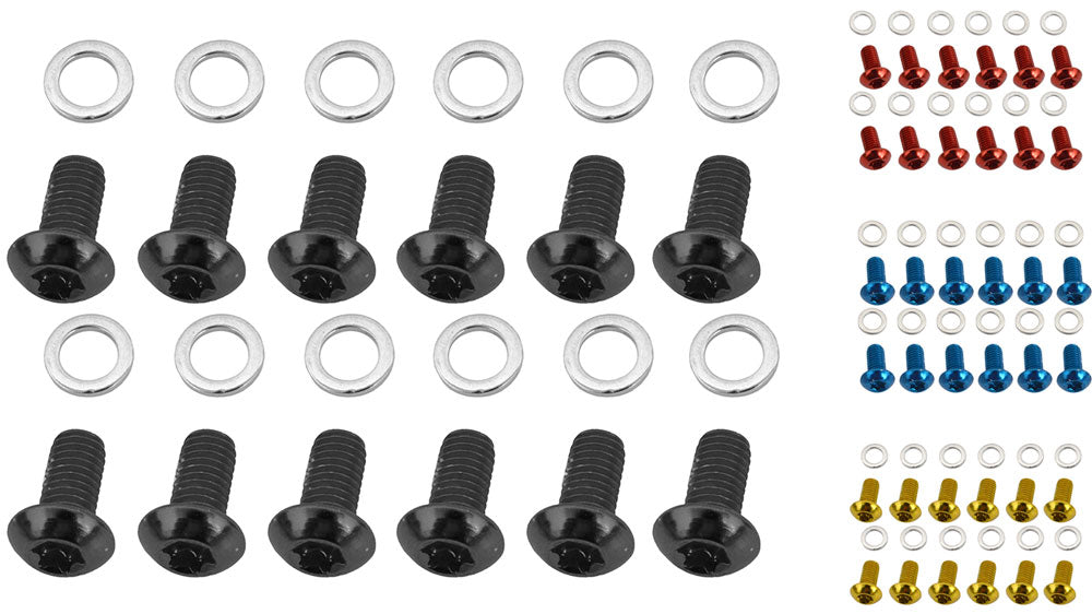 Quaxar disc brake screws set of 12 | blau