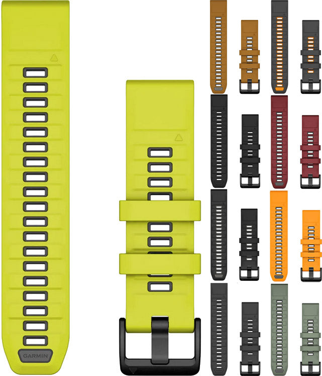 Garmin fenix 8 7 6 quickfit™ silicone strap 22mm | marsala graphit