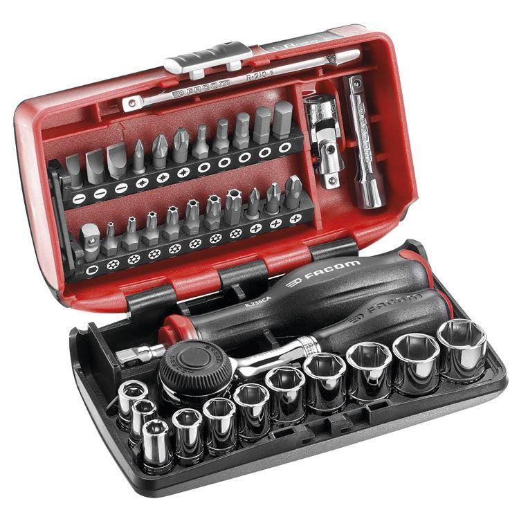 Facom doppendoos met ratel met draaiend heft 1 4 - r.360nanopb