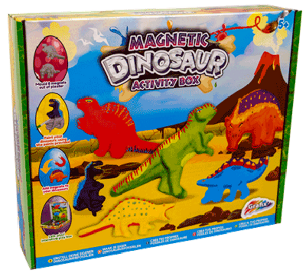 Grafix magnetische dino activity box 30x25cm 9-12 jaar