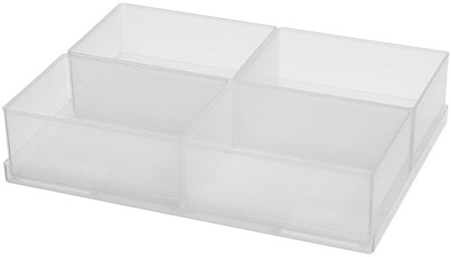 Raaco inzetbakjes 55 a7-1, (4st.) op tray - 136471 - 136471