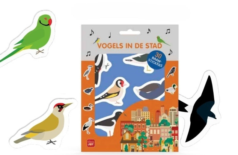 Clavis raamstickers vogels in de stad
