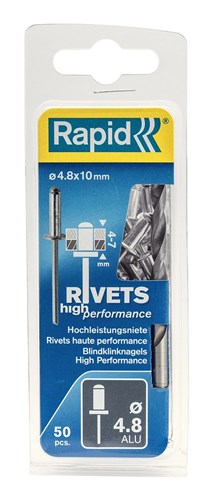 Rapid nr. 53 dundraadnieten 10 mm, 1.080 stuks - 40109504 - 40109504