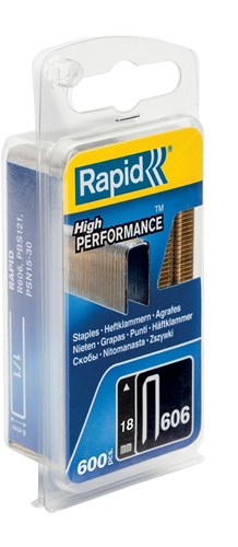 Rapid nr. 606 smalrugnieten 18 mm, 600 stuks - 40109529 - 40109529