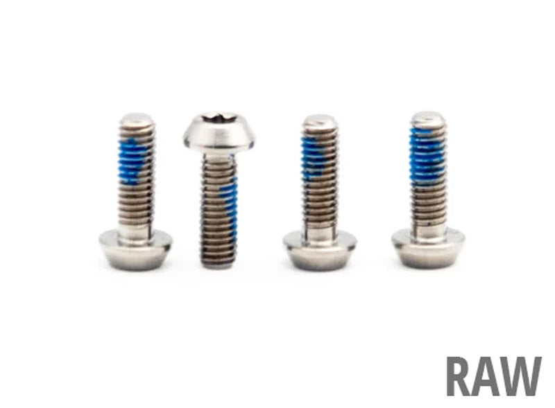 Oak components titanium screws m3x9 for sram lever bearings hope cover (4 pieces) | green