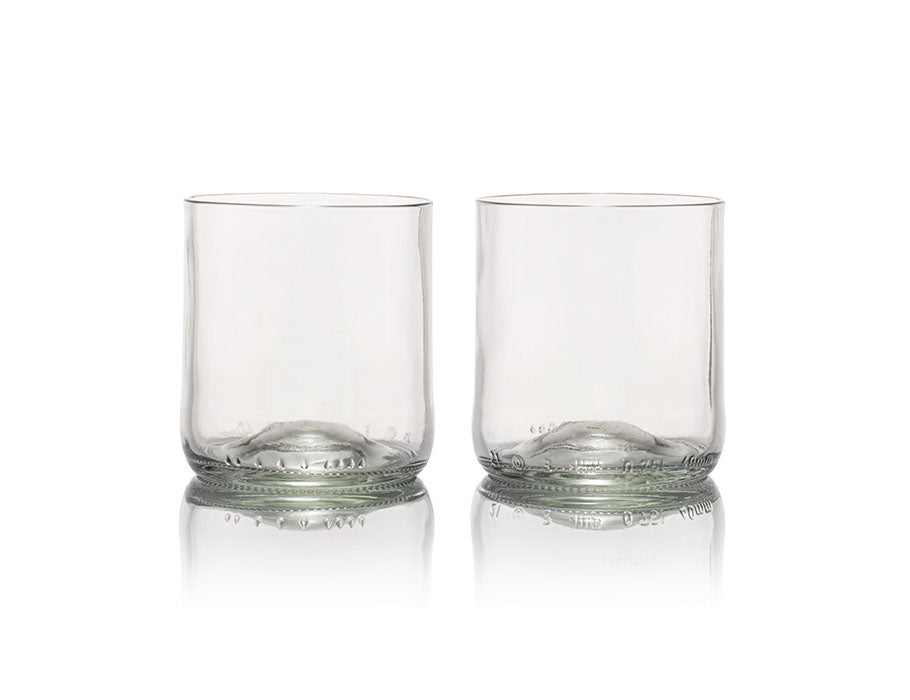 Rebottled Rebottled Glazen Short Drink 2-pack Helder
