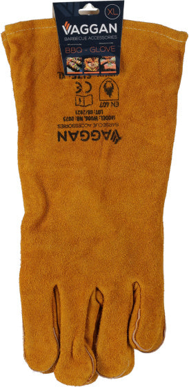 BBQ Handschoenen Leer Bruin Maat 11 XL