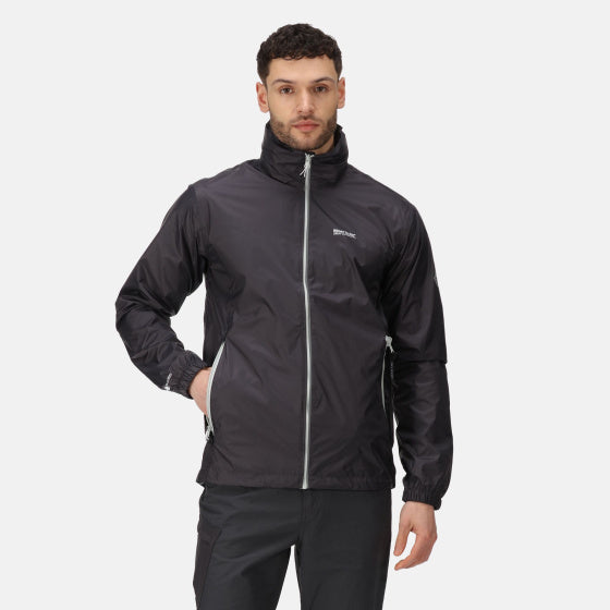 Lyle IV regenjas capuchon heren grijs maat M