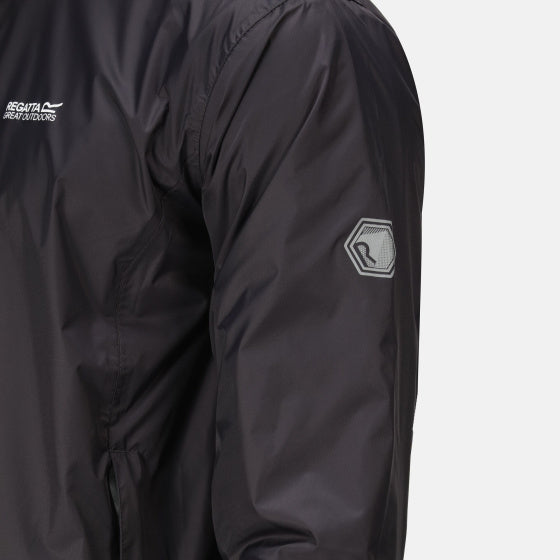 Lyle IV regenjas capuchon heren grijs maat M