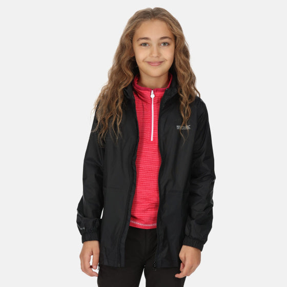 Pack It III regenjas meisjes zwart 13 jaar