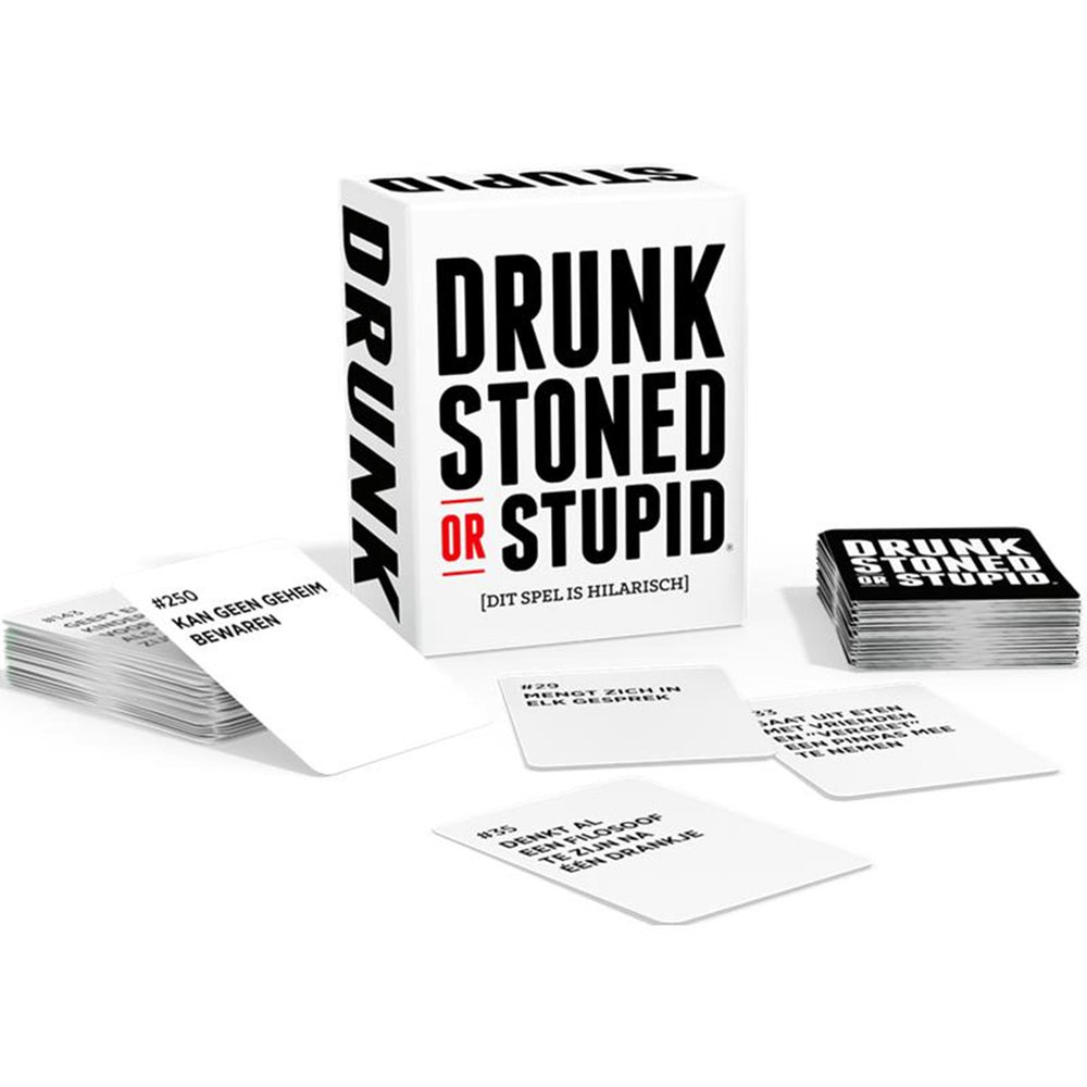 Asmodee dronken, stoned of dom, een partyspel voor jou en je quot;domme quot; vrienden