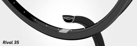 Rigida velg ryde 27,5 (584) rival-35 32 14 zwart (ongeslepen)