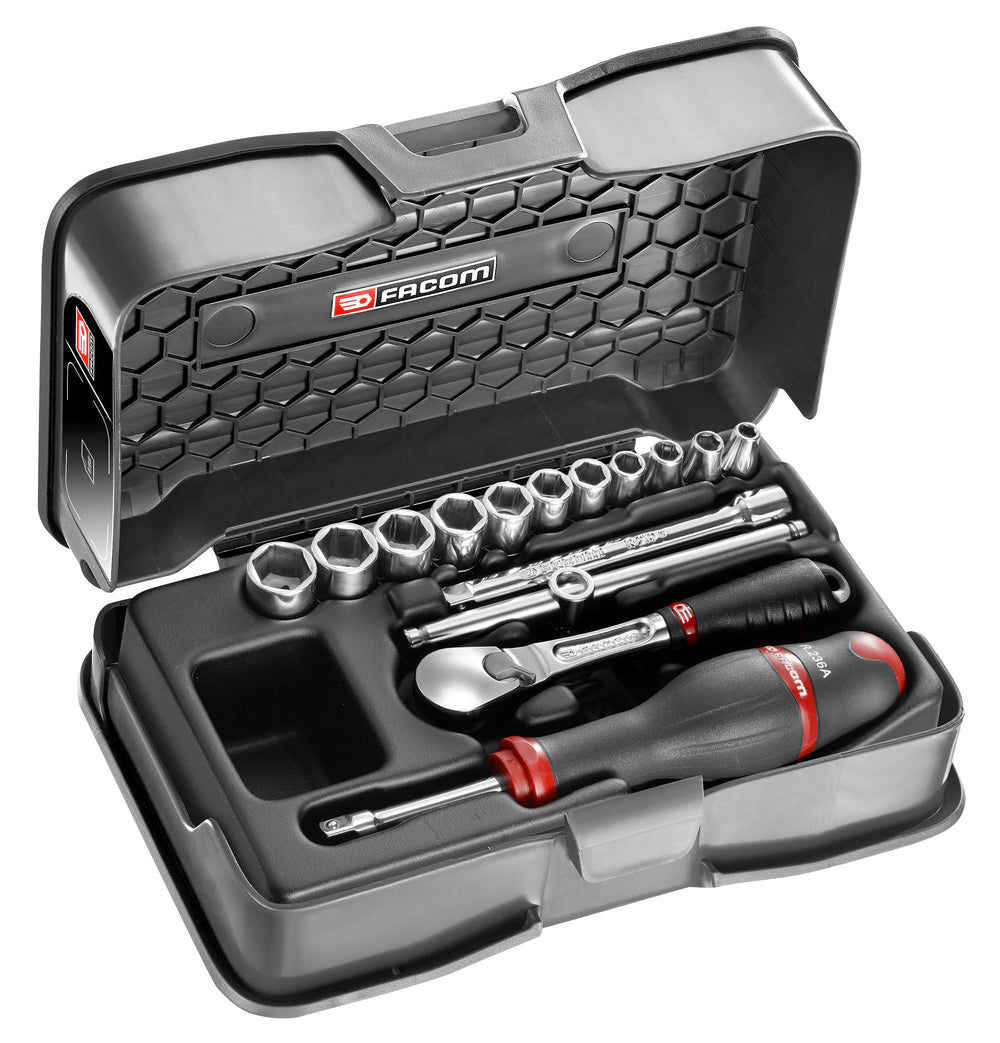 Facom doppendoos 1 4' 6-k mm r.161b 15 stuks - r.161-2p6