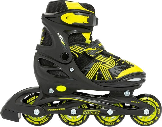 Inline skates Jokey 3.0 softboot 82A zwart geel maat 30-33