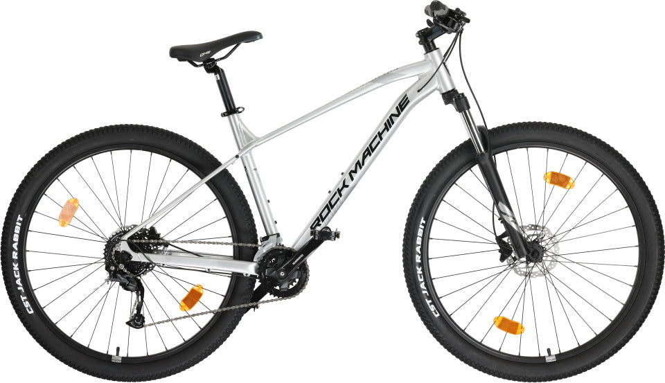 Rock machine manhattan 90 29 inch xl unisex 18v hydraulische schijfrem zilver