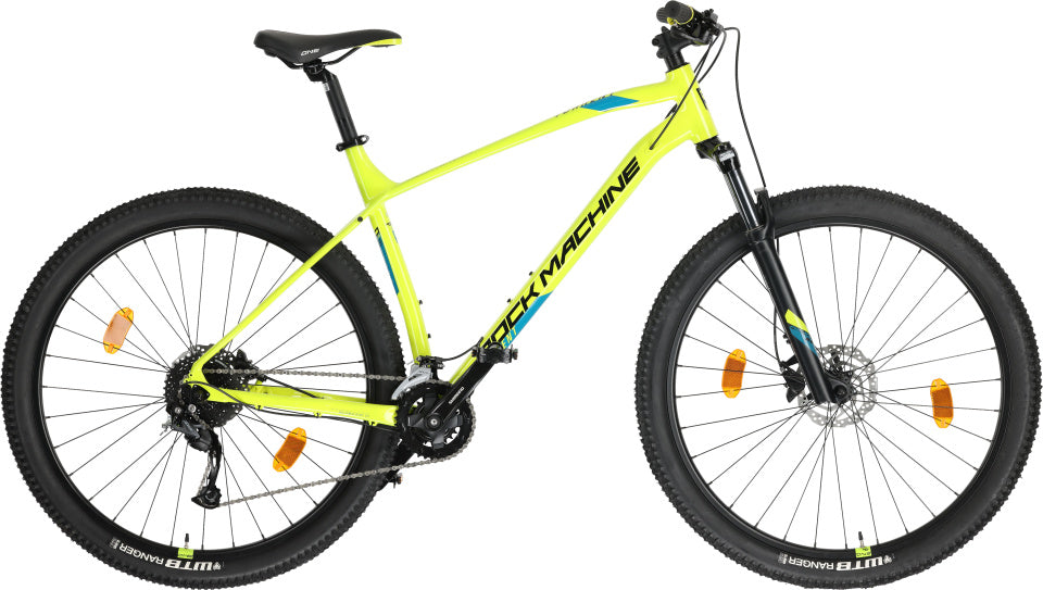Rock machine torrent 20 29 inch xl unisex 18v hydraulische schijfrem geel