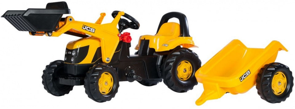 Rolly speelgoed Traptractor RollyKid JCB junior geel zwart