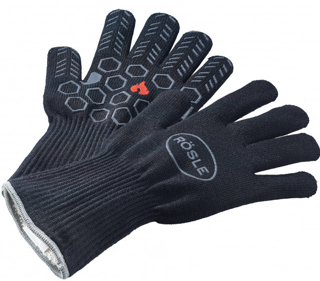 Premium barbecuehandschoenen 33,5 cm zwart 2 stuks