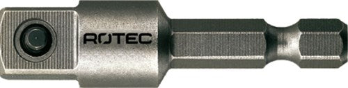 Rotec adapter e 6,3 x 50mm x 3 8 -4-kt. met stift - 820.00501 - 820.00501